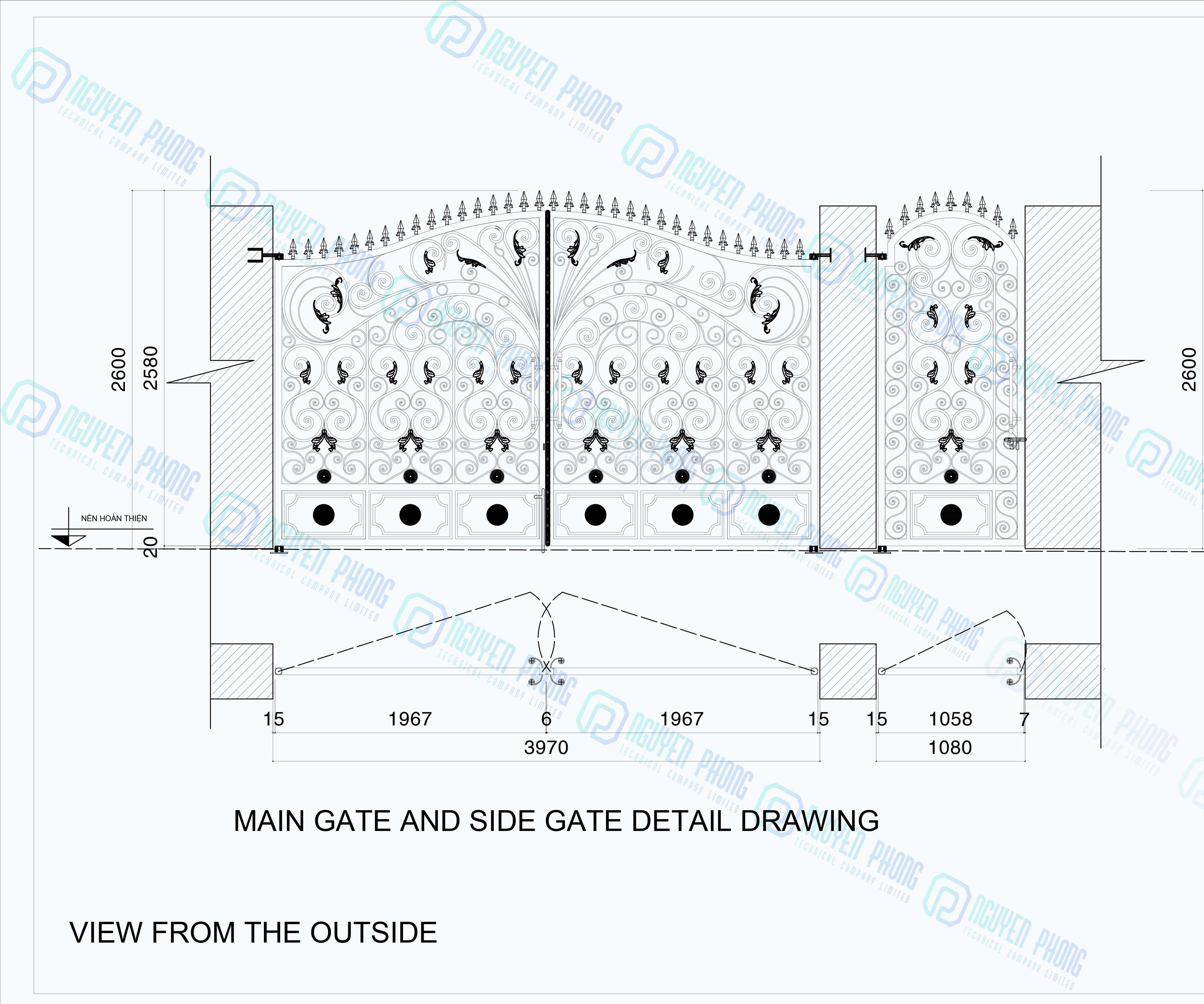 ORDERS FOR WROUGHT IRON GATES FOR PRIVATE HOMES FROM THE ORIGINAL MANUFACTURER IN VIETNAM (Orders from Australia & Spain) wrought-iron-main-gate-iron-gate-design-for-villa -manufacture-.jpg